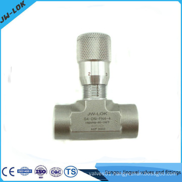 ss nonrotating-stem needle valve